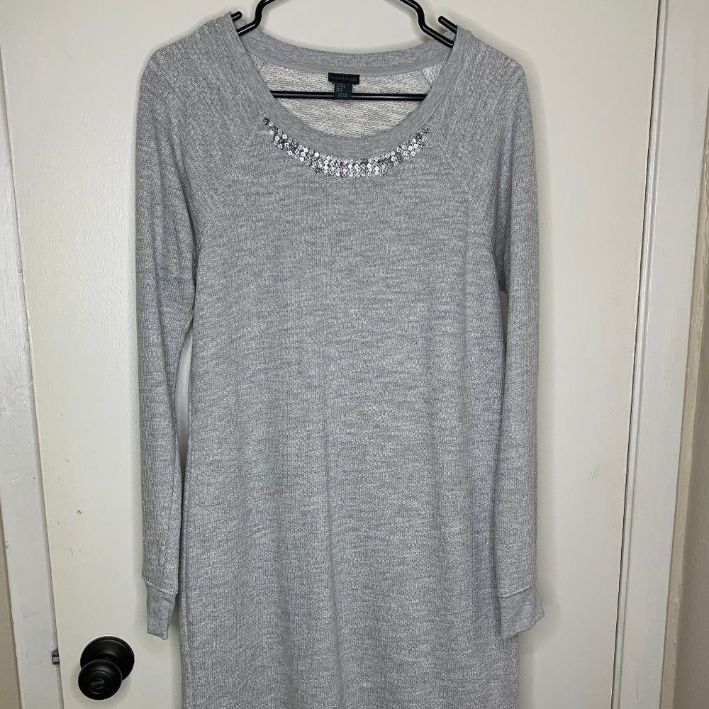 Paraphrase Embellished Sweater Dress